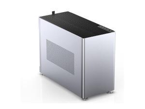 Jonsbo (Qiao's one thing) JONSPLUS i100 Pro all-aluminum shell ITX chassis side-transparent desktop game supports 360 water cooling silver aluminum side version