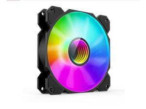 JONSBO FR901 Symphony Fixed Speed ARGB Case Fan (Circulating Space Light Effect/5V3-pin Sync Interface/3PIN Power Supply/Multiple Series)
