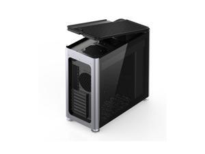 JONSPLUS i 400 ITX/DTX/ATX/E-ATX Aluminum Tempered Glass Computer Case - Support 360/280/240/120 Liquid Cooling