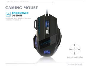 Stanstar Hidden Bat USB Wired Optical Gaming Mouse 7-Key Illuminated Breathing Light Firepower Button(Black Seven 6800DPI) Stanstar Hidden Bat USB Wired Optical Gaming Mouse 7-Key Illuminated Breathing Light Firepower Button(Black Seven 6800DPI)
