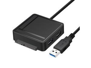 STANSTAR USB 3.0 to SATA Adapter TF SD Card Reader USB 3.0 Hub 2 Ports Converter 3 IN 1 for 2.5” 3.5” HDD Hard Drive STANSTAR USB 3.0 to SATA Adapter TF SD Card Reader USB 3.0 Hub 2 Ports Converter 3 IN 1 for 2.5” 3.5” HDD Hard Drive