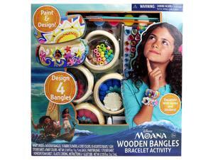 Disney Moana - WOODEN BANGLES BRACELET ACTIVITY - Design Your Very Own Wooden Bangles with Colorful Paint Included in the Set. Decorate with Cording, Beads, Fabric Flowers & Sparkly Gem Stickers! Disney Moana - WOODEN BANGLES BRACELET ACTIVITY - Design Your Very Own Wooden Bangles with Colorful Paint Included in the Set. Decorate with Cording, Beads, Fabric Flowers & Sparkly Gem Stickers!