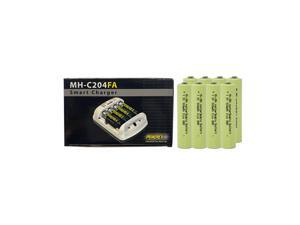 Powerex MH-C204FA AA / AAA Smart Battery Charger & 8 AAA NiMH Batteries (900 mAh)
