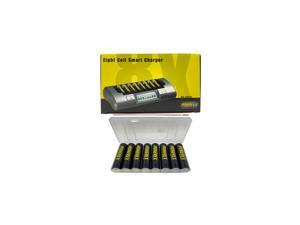Powerex MH-C800S Eight Slot Smart Charger + 8 AA NiMH Powerex Rechargeable Batteries (2600 mAh) with Battery Case Powerex MH-C800S Eight Slot Smart Charger + 8 AA NiMH Powerex Rechargeable Batteries (2600 mAh) with Battery Case