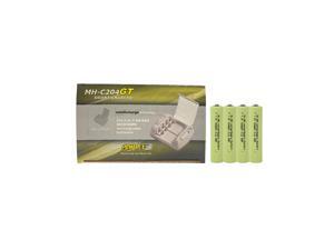 Powerex MH-C204GT AA / AAA Smart Battery Charger & 4 AAA NiMH Batteries (900 mAh) Powerex MH-C204GT AA / AAA Smart Battery Charger & 4 AAA NiMH Batteries (900 mAh)