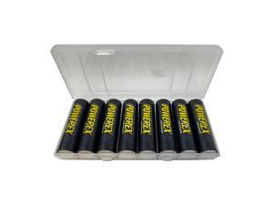 8 x AA NiMH Powerex Rechargeable Batteries (2600 mAh) with Battery Case 8 x AA NiMH Powerex Rechargeable Batteries (2600 mAh) with Battery Case
