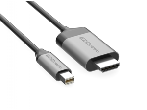 EZQuest Active Mini DisplayPort to HDMI 4K 60HZ Cable with Anodized Aluminum Sleeves 2.2 Meter EZQuest Active Mini DisplayPort to HDMI 4K 60HZ Cable with Anodized Aluminum Sleeves 2.2 Meter