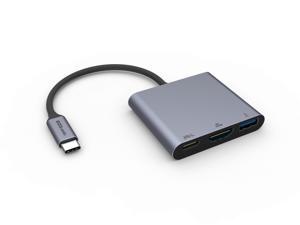 EZQuest USB-C Multimedia Charging Adapter 3 Ports (HDMI 4K, 60Hz, USB 3.0, USB-C) EZQuest USB-C Multimedia Charging Adapter 3 Ports (HDMI 4K, 60Hz, USB 3.0, USB-C)