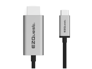 EZQuest USB-C to HDMI 4K 60Hz Cable with HDR Space Gray 2 meter - X40017 EZQuest USB-C to HDMI 4K 60Hz Cable with HDR Space Gray 2 meter - X40017