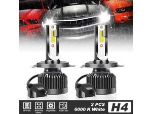2x H4 9003 COB LED Headlight Bulbs Kit 100W 12000LM High Low Beam 6000K White 2x H4 9003 COB LED Headlight Bulbs Kit 100W 12000LM High Low Beam 6000K White
