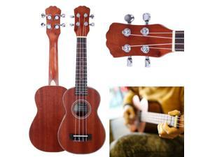New 21" UK-203 Soprano Ukulele Hawaiian Guitar 4-String Instrument Sapele Wood