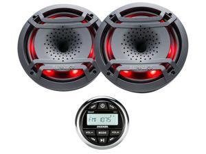 46KMC2 Marine Bluetooth/USB Gauge Receiver+2 Hifonics 8" Speakers 46KMC2 Marine Bluetooth/USB Gauge Receiver+2 Hifonics 8" Speakers