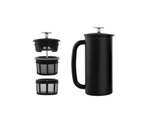 New Espro P7 French Press - Double Walled Stainless Steel Insulated Coffee And Tea Maker (Matte Black, 32 Oz, 1.0L)