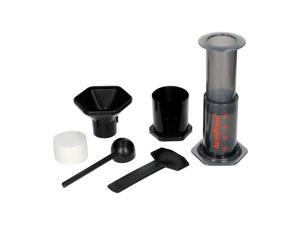 New Aeropress Coffee And Espresso Maker - Quickly Makes Delicious Coffee Without Bitterness - 1 To 3 Cups Per Pressing, Black Gray, H..