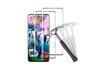 2 Pack Galaxy S20 Ultra Screen Protector , Tempered Glass Screen Protector For Samsung Galaxy S20 Ultra Hd Clear Scratch Resistant Bubble Free Easy Installation 3D Full Coverage 9H Dura