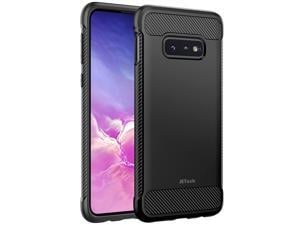 JETech Slim Fit Case Compatible with Samsung Galaxy S10e, Thin Phone Cover with Shock-Absorption and Carbon Fiber Design Black