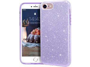 Zell Iphone Se 20222020 8  7 Glitter Bling Sparkle Cute Girls Women Protective Case For 47 Iphone 78Se Purple