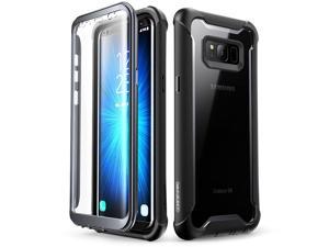 i-Blason Ares Designed for Galaxy S8 Case, Full-body Rugged Clear Bumper Case With Built-in Screen Protector for Samsung Galaxy S8 2017 Release Black