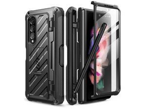 Zell Unicorn Beetle Pro Series Case For Samsung Galaxy Z Fold 3 5G 2021 FullBody Dual Layer Rugged Case With BuiltIn Screen Protector  Kickstand  S Pen Slot Black