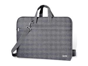 Zell Laptop Shoulder Bag 17 173 Inch For Men Women Waterproof Slim Computer Carrying Case Sleeve Compatible With 1718 Inch Hp Dell Asus Acer Lenovo Mac Book Samsung Laptop Grey