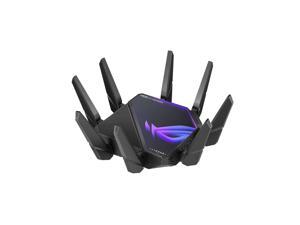 Rog Rapture GtAxe16000 QuadBand Wifi 6E Extendable Gaming Router 6Ghz Band Dual 10G Ports 25G Wan Port Rangeboost Plus TripleLevel Game Acceleration Vpn Fusion Aimesh Compatible
