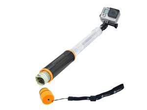 Zell Waterproof Telescopic Pole And Floating Hand Grip In One Compatible With Gopro Hero 8 Black 7 6 5 Session Hero 4 Session Black Silver Hero Lcd 3 3 2 1 Extendable