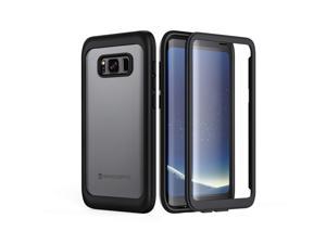 Zell Galaxy S8 Phone Case 360 Protection Clear Bumper Cases With BuiltIn Screen Protector Rugged Cover For Samsung Galaxy S8 Black