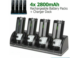 Charger Charging Dock Station + 2800mAh Battery For Wii /Wii U Remote Controller Charger Charging Dock Station + 2800mAh Battery For Wii /Wii U Remote Controller
