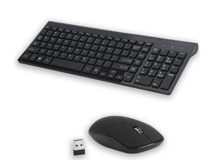 Wireless Keyboard And Mouse Combo Set 2.4G For Apple iMac And PC Full Size Slim Wireless Keyboard And Mouse Combo Set 2.4G For Apple iMac And PC Full Size Slim