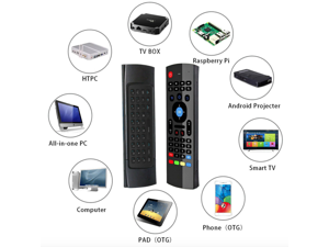Remote Control for YouTube Black Wireless Mini Keyboard & Mouse Easy Control Browser for LG OLED77W8PLA 77