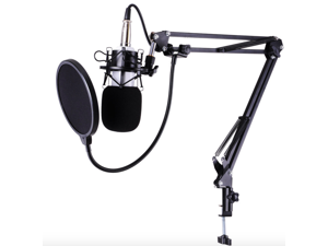 Condenser Microphone Kit Studio Recording Pro Filter Boom Arm Stand