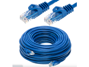150FT Cat6 PoE IP Camera NVR Ethernet Cable Outdoor/Indoor RJ45 Jacks Cord Wire 