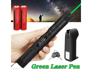 303 1mw Green Laser Pointer Pen Visible Beam 532nm Lazer+18650 Battery Kit 