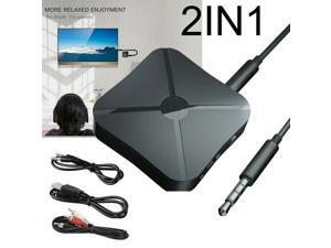 bluetooth 5.0 Transmitter and Receiver 2-in-1 Wireless Audio Aux 3.5mm Adapters bluetooth 5.0 Transmitter and Receiver 2-in-1 Wireless Audio Aux 3.5mm Adapters