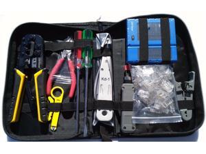 Network Cable Tester RJ45 Crimper 100 pcs CAT5e Connector Plug Tool Kits Network Cable Tester RJ45 Crimper 100 pcs CAT5e Connector Plug Tool Kits
