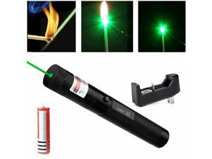 500Mile 532nm 303 Green Laser Pointer 1mW Visible Beam Light Pen+18650+Charger 