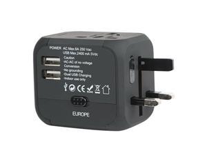 Travel Charger Adapter Plug Converter Dual USB Universal AC Power For Cell Phone Travel Charger Adapter Plug Converter Dual USB Universal AC Power For Cell Phone