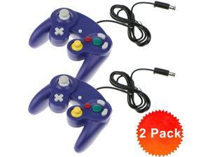 2 Pack Wired Shock Video Game Controller Pad +Adapter Converter for Gamecube NGC 2 Pack Wired Shock Video Game Controller Pad +Adapter Converter for Gamecube NGC