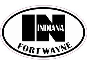 StickerTalk Oval IN Fort Wayne Indiana Vinyl Sticker, 4 inches by 2.5 inches StickerTalk Oval IN Fort Wayne Indiana Vinyl Sticker, 4 inches by 2.5 inches