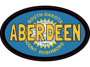 StickerTalk Oval Aberdeen South Dakota Vinyl Sticker, 4 inches by 2.5 inches StickerTalk Oval Aberdeen South Dakota Vinyl Sticker, 4 inches by 2.5 inches