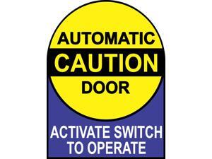 StickerTalk Caution Automatic Door Vinyl Sticker, 6 inches by 8 inches StickerTalk Caution Automatic Door Vinyl Sticker, 6 inches by 8 inches