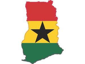 StickerTalk Die Cut Ghana Flag Vinyl Sticker, 2 inches by 3 inches StickerTalk Die Cut Ghana Flag Vinyl Sticker, 2 inches by 3 inches