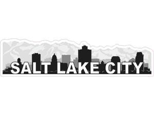 StickerTalk Salt Lake City Skyline Vinyl Sticker, 10 inches by 2.5 inches StickerTalk Salt Lake City Skyline Vinyl Sticker, 10 inches by 2.5 inches