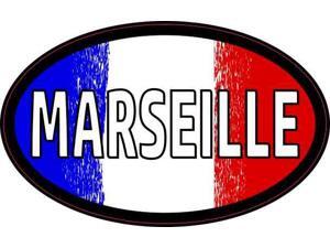 StickerTalk Oval French Flag Marseille Vinyl Sticker, 4 inches by 2.5 inches StickerTalk Oval French Flag Marseille Vinyl Sticker, 4 inches by 2.5 inches