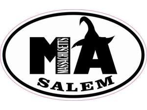 StickerTalk Witch Hat Oval MA Salem Massachusetts Vinyl Sticker, 4 inches by 2.5 inches StickerTalk Witch Hat Oval MA Salem Massachusetts Vinyl Sticker, 4 inches by 2.5 inches