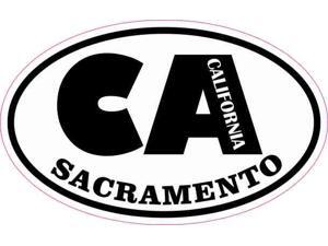 StickerTalk Oval CA Sacramento California Vinyl Sticker, 4 inches by 2.5 inches StickerTalk Oval CA Sacramento California Vinyl Sticker, 4 inches by 2.5 inches