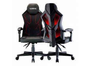 UOMAX Gaming Chair, Reclining Racing Chair with LED Lights, Ergonomic Computer Chair with Lumbar Support, Adjustable PC Gamer Chair with Mesh Back(Black red) UOMAX Gaming Chair, Reclining Racing Chair with LED Lights, Ergonomic Computer Chair with Lumbar Support, Adjustable PC Gamer Chair with Mesh Back(Black red)