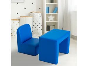 CYBER MONDAY SALE 2-in-1 Kids Table Sofa Chair Set Multifunctional Toddler CYBER MONDAY SALE 2-in-1 Kids Table Sofa Chair Set Multifunctional Toddler