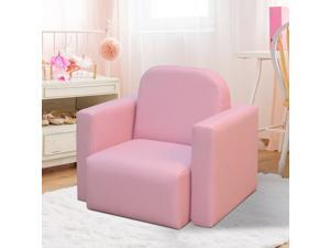 2-in-1 Multifunctional Kids Table Sofa Set Armchair for Boys Girls Pink 2-in-1 Multifunctional Kids Table Sofa Set Armchair for Boys Girls Pink