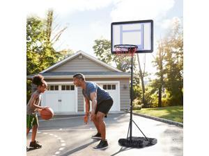 Basketball Stand and Hoop Backboard Adjustable w/ Wheels Basketball Stand and Hoop Backboard Adjustable w/ Wheels